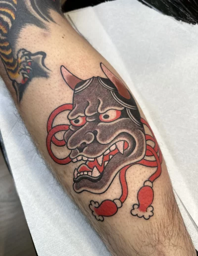 Tattoo tradicional japones Hannya en Castellón Valencia